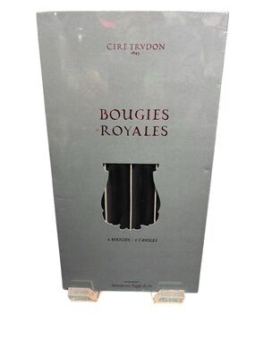 Cire Trudon Bougies Royales Taper Candles - Deep Black